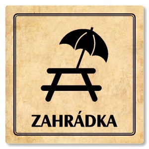 Zahrádka, 80x80mm, pergamen, Utah